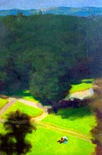 Любовники, 1998. Холст, масло, 25x20 см